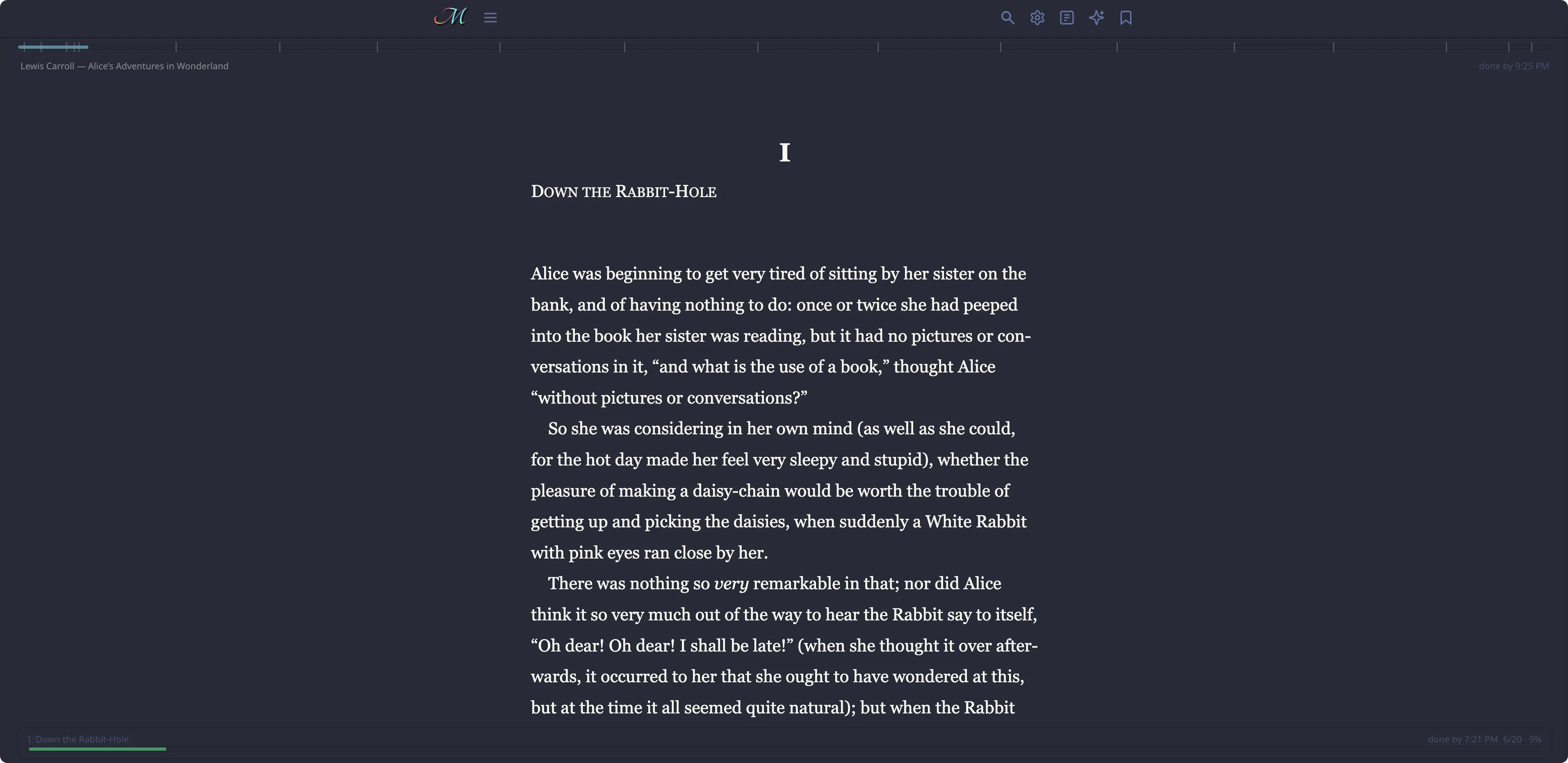 Reader — wide desktop, multi-column